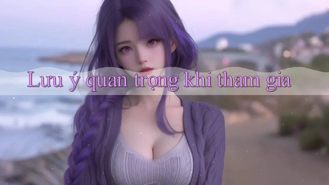 Lưu ý quan trọng khi tham gia Lưu ý quan trọng khi tham gia